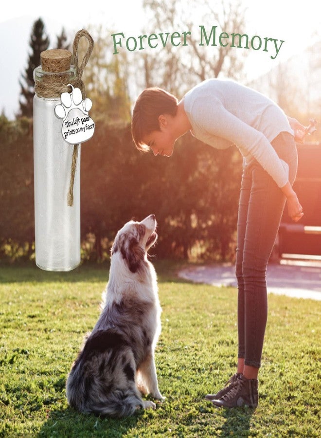 free-space Pet Hair Memorial Bottle,Glass Vial for Ashes Or Hair Dog Or Cat Keepsake Pet Loss Gift (Bottle) - Image 5